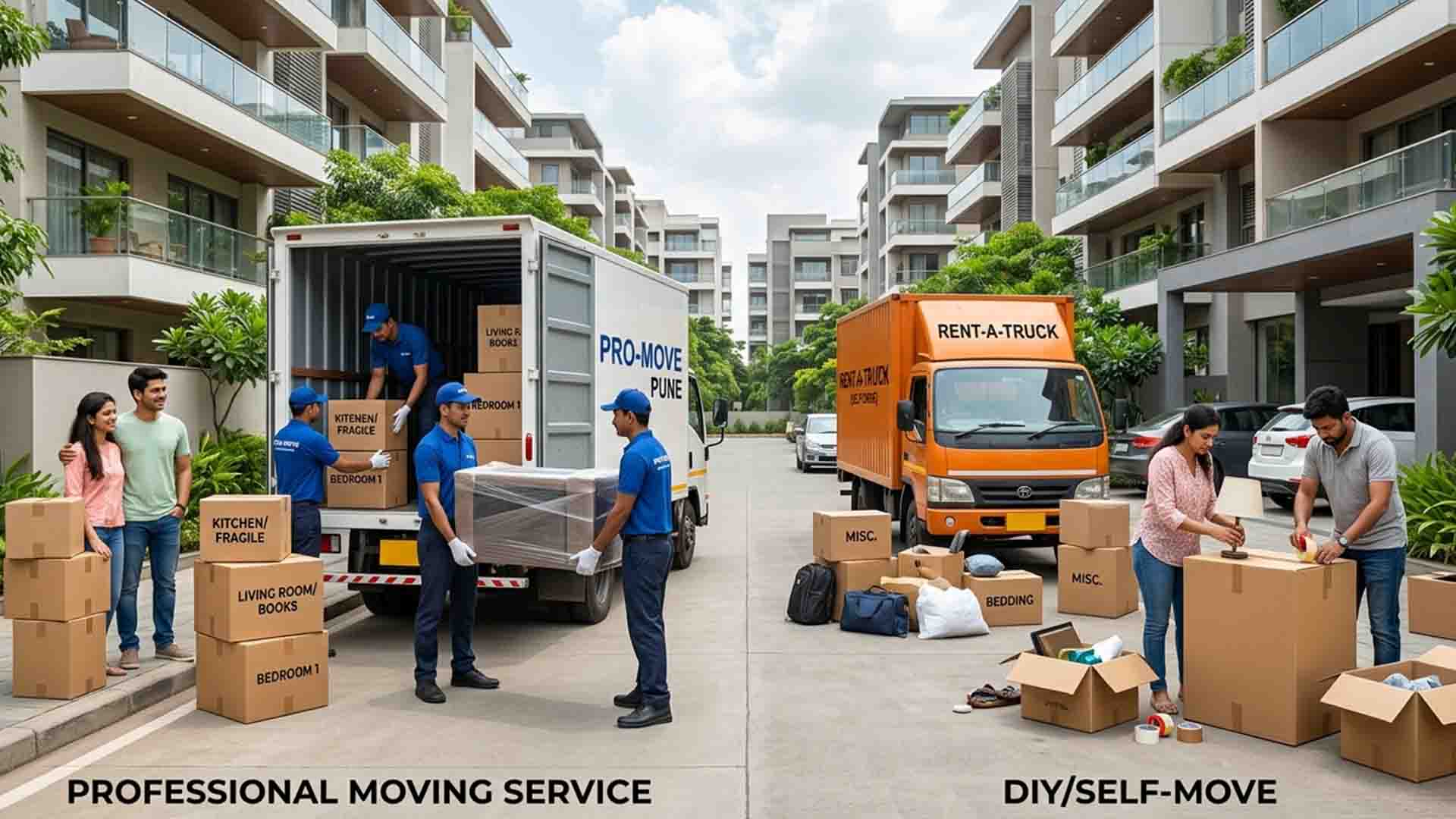 Professional Movers vs DIY Movers