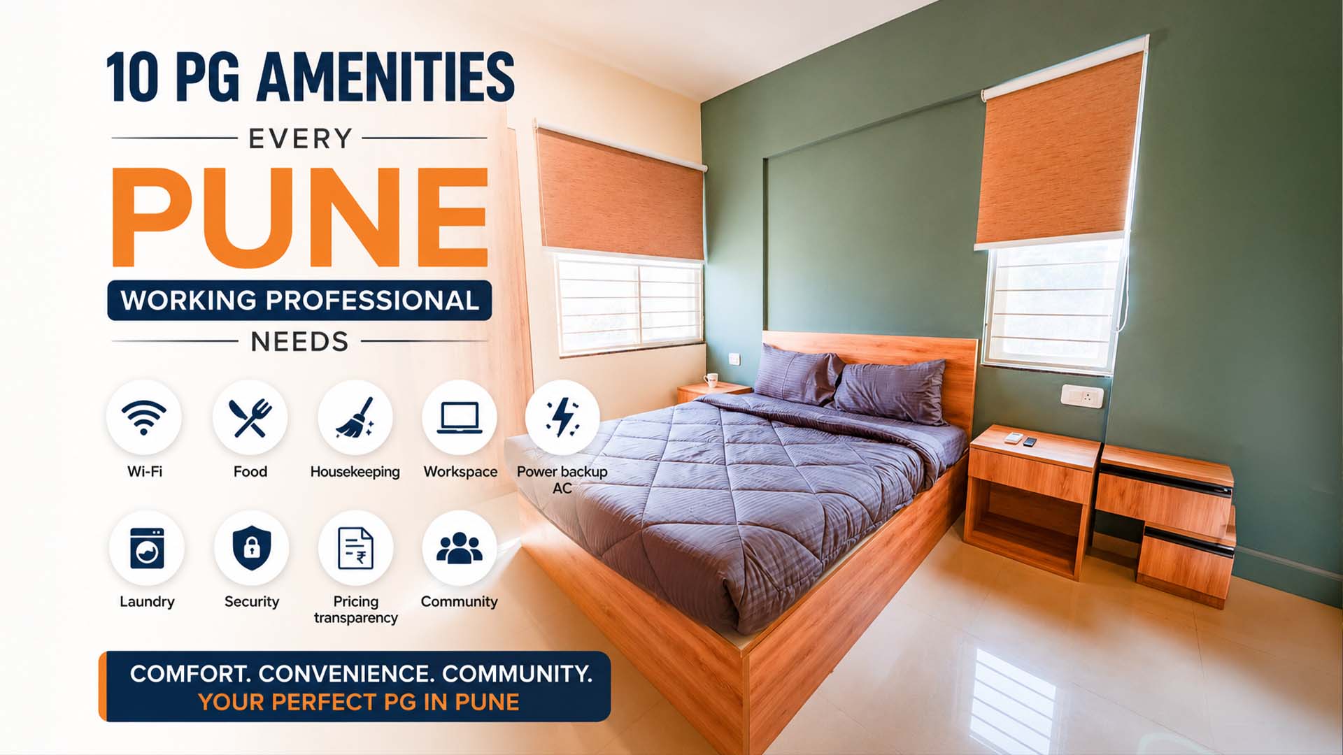 10 Amenities Every Working Professional Should Look for in a PG