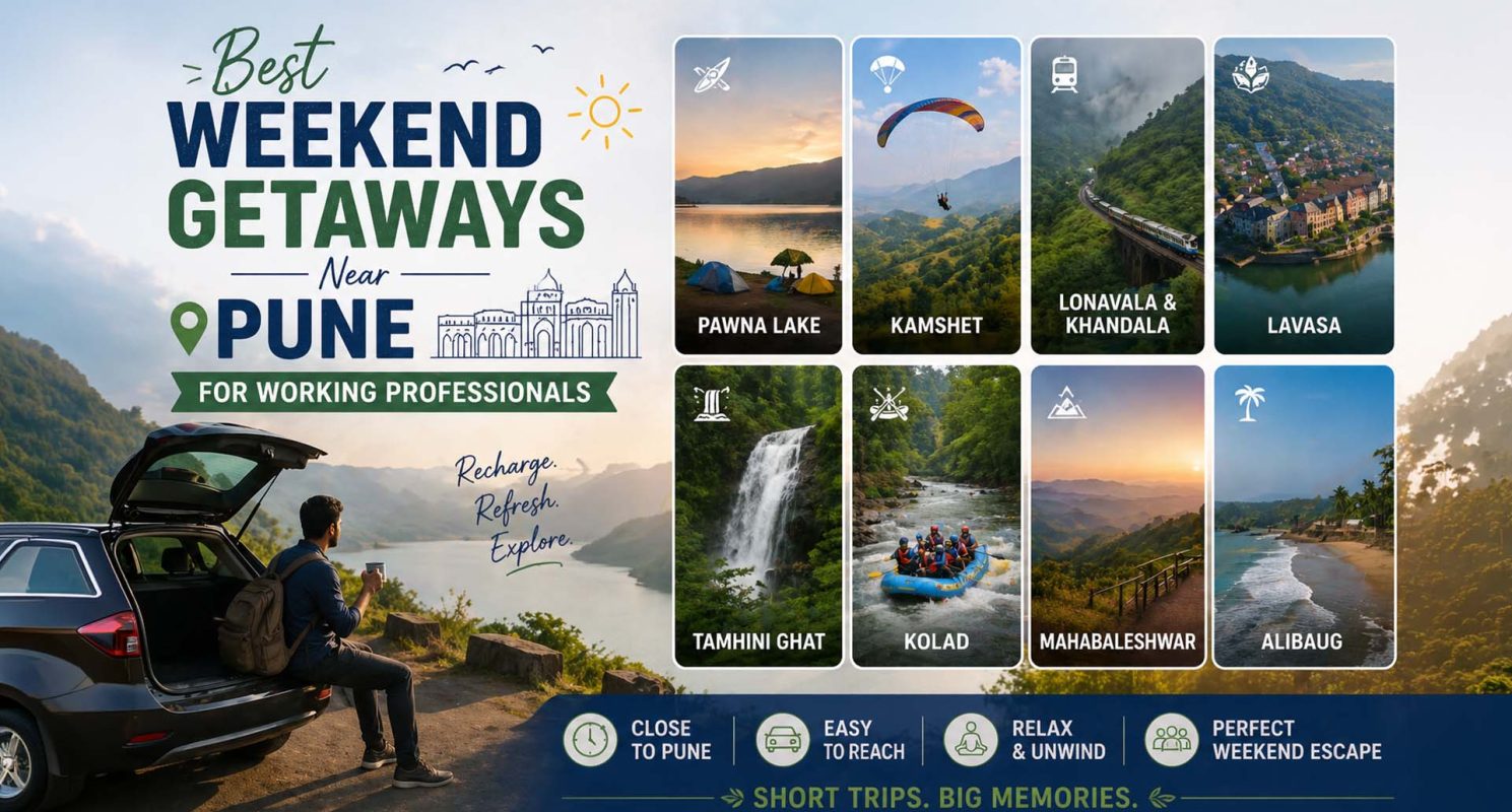 Best Weekend Getaways Near Pune for Working Professionals