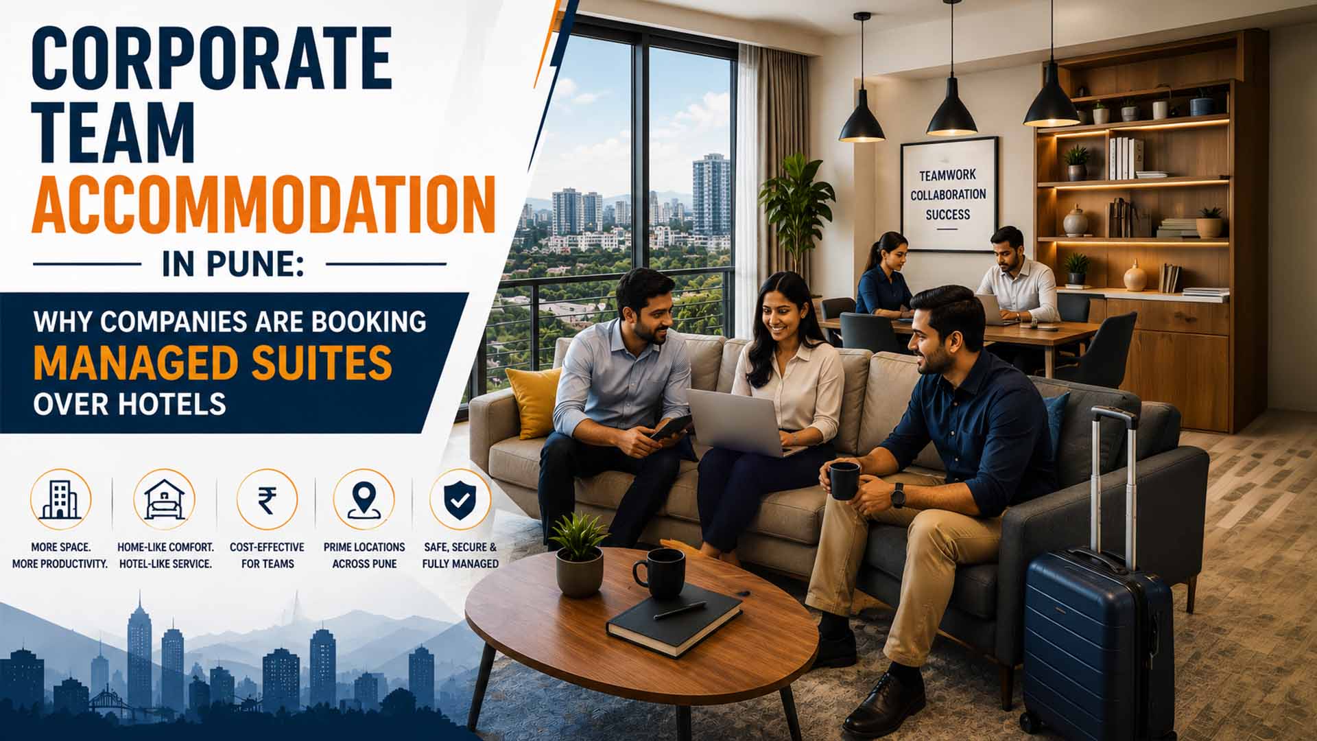 Corporate Team Accommodation in Pune- Why Companies Are Booking Managed Suites Over Hotels