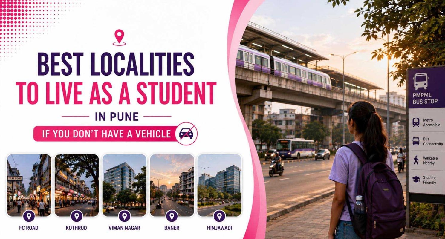 Best Localities to Live as a Student in Pune If You Don't Have a Vehicle
