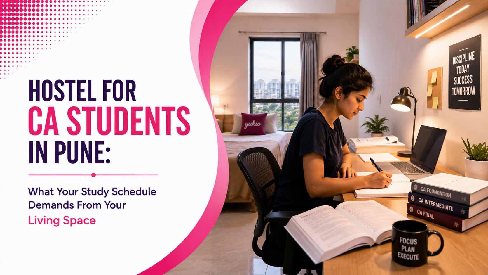 Hostel for CA Students in Pune- What Your Study Schedule Demands From Your Living Space