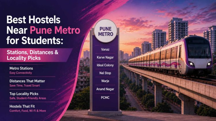 Best Hostels Near Pune Metro for Students- Stations, Distances & Locality Picks