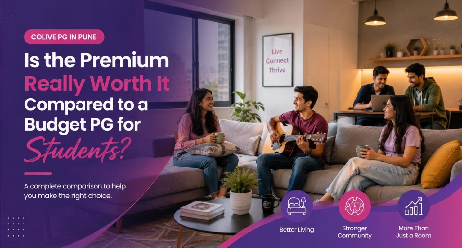 Colive PG in Pune- Is the Premium Really Worth It Compared to a Budget PG for Students