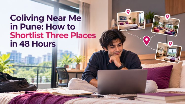 Coliving Near Me in Pune- How to Shortlist Three Places in 48 Hours
