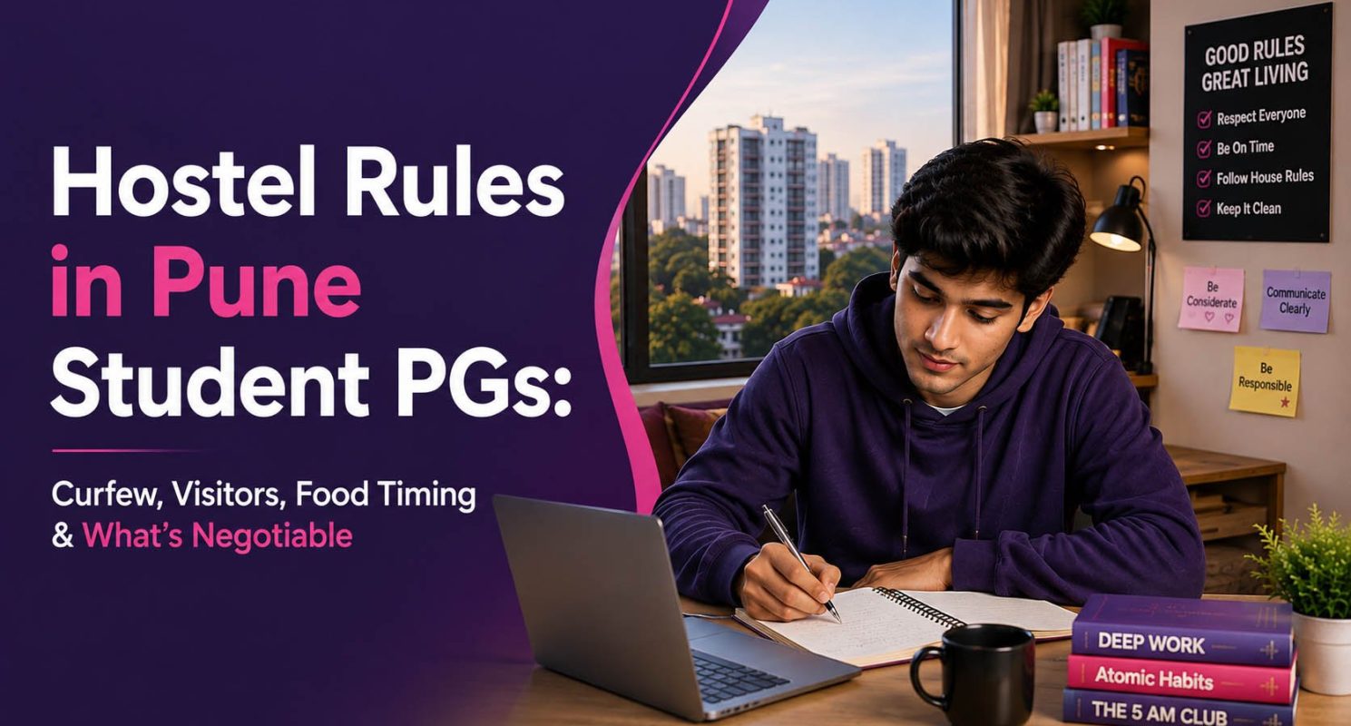 Hostel Rules in Pune Student PGs- Curfew, Visitors, Food Timing & What's Negotiable