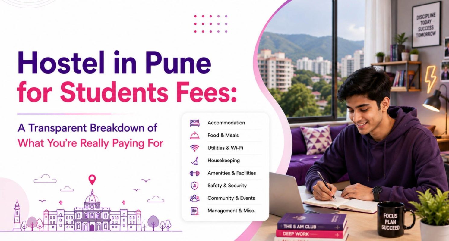Hostel in Pune for Students Fees- A Transparent Breakdown of What You're Really Paying For