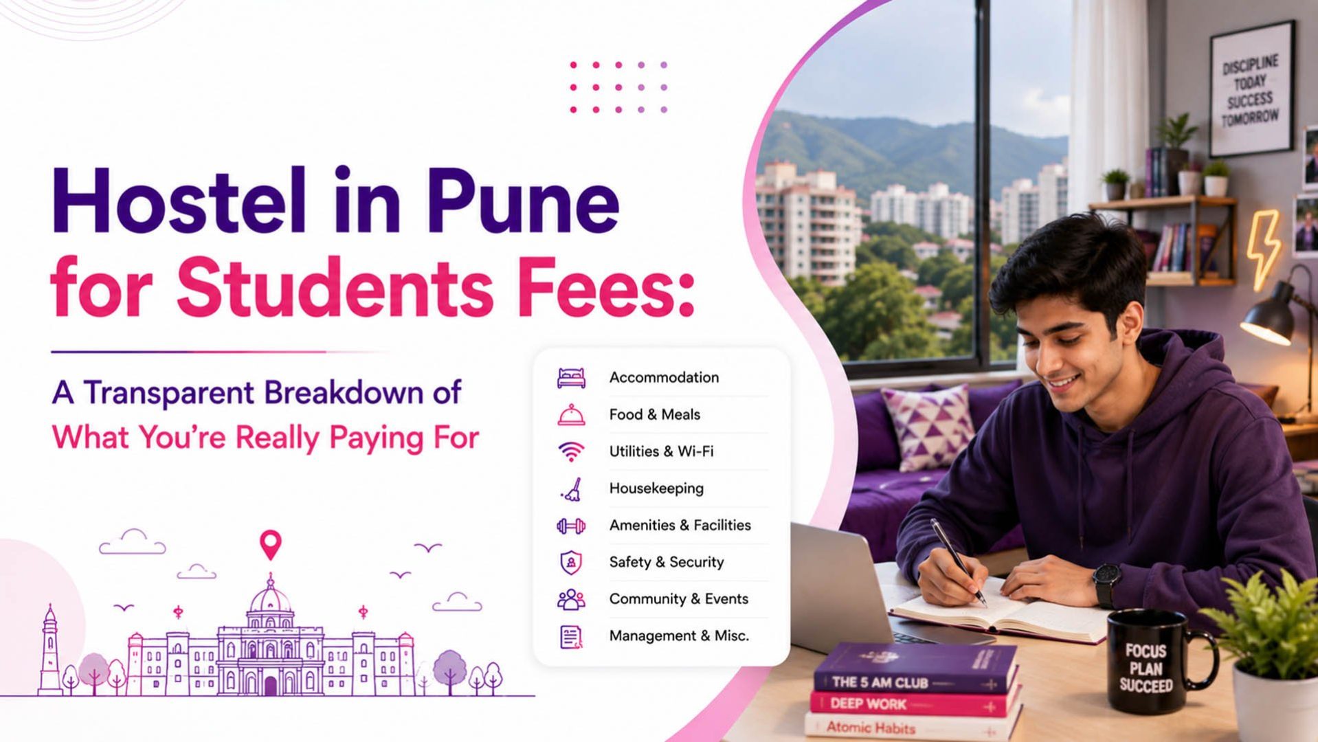 Hostel in Pune for Students Fees- A Transparent Breakdown of What You're Really Paying For