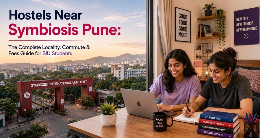 Hostels Near Symbiosis Pune- The Complete Locality, Commute & Fees Guide for SIU Students (1)