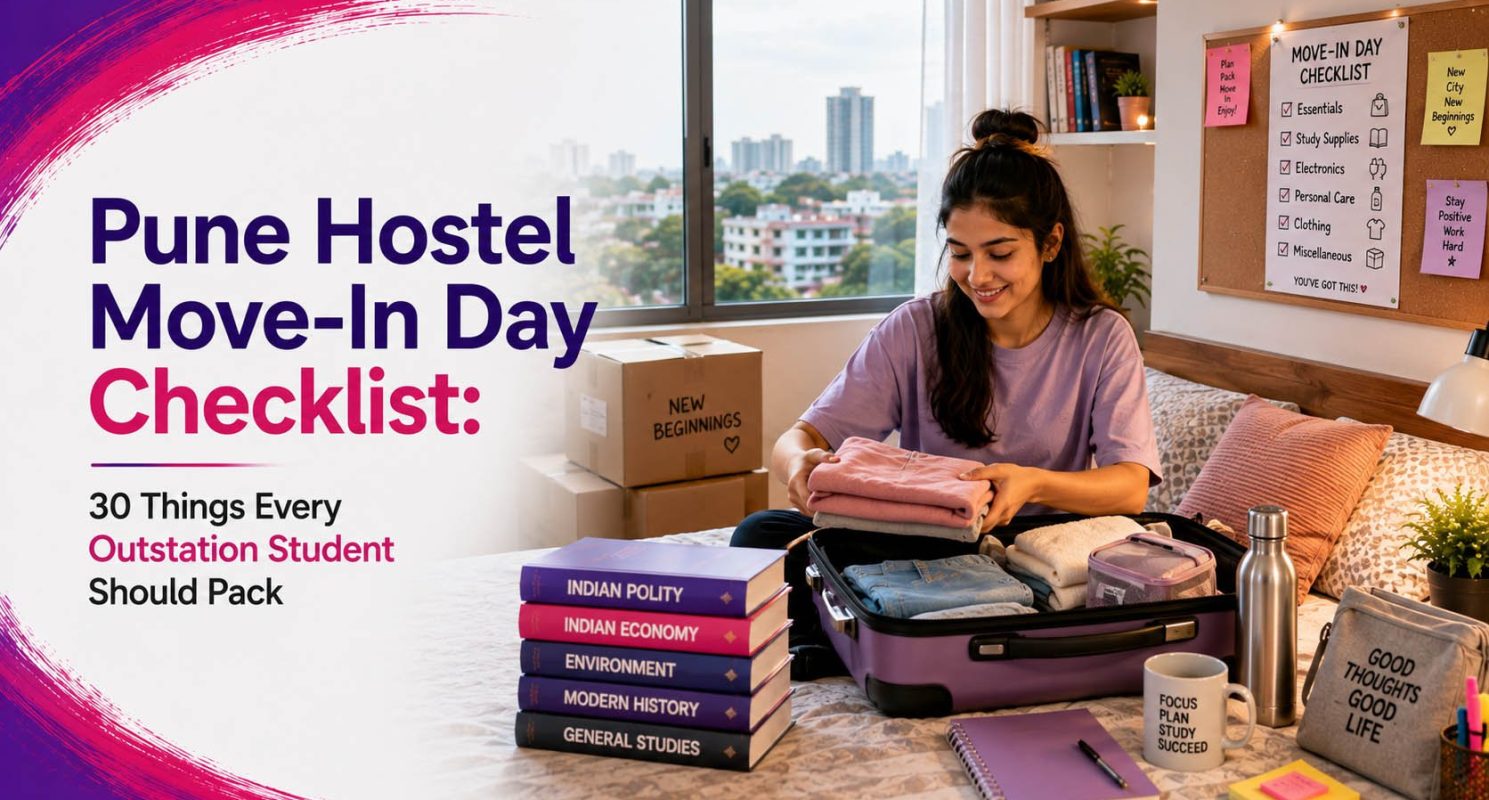 Pune Hostel Move-In Day Checklist- 30 Things Every Outstation Student Should Pack
