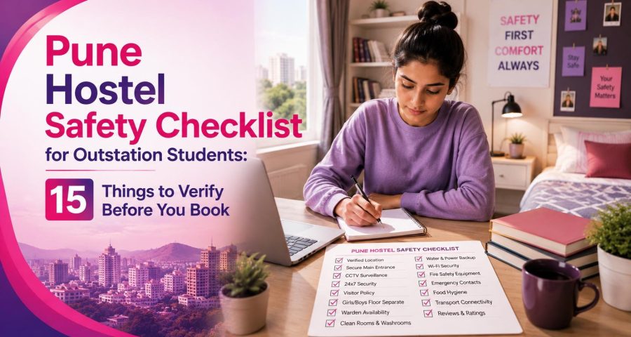 Pune Hostel Safety Checklist for Outstation Students- 15 Things to Verify Before You Book