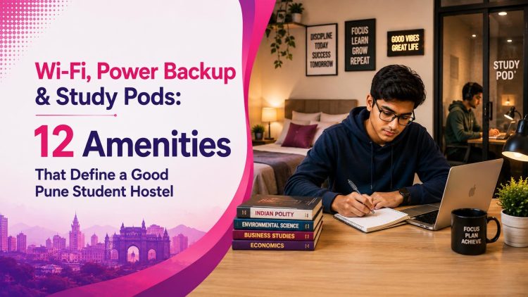 Wi-Fi, Power Backup & Study Pods- 12 Amenities That Define a Good Pune Student Hostel